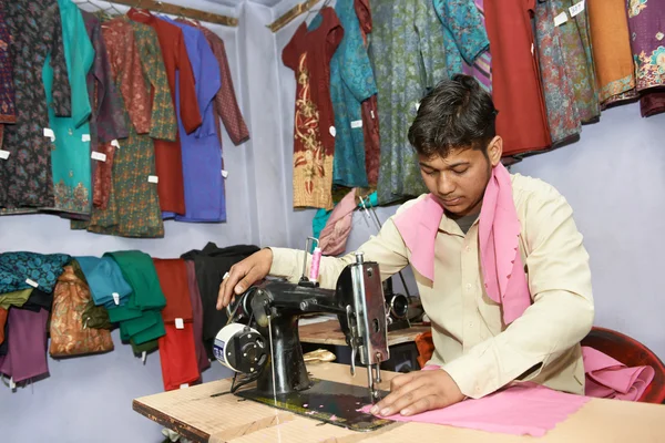 Indian man tailor portrait — Stock Photo, Image