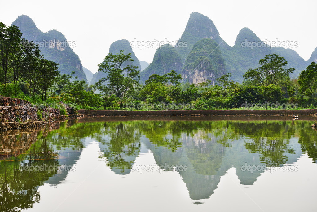 Guilin karst mountains landscape