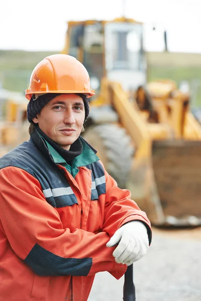 Construction builder worker portrait — Stock Photo, Image