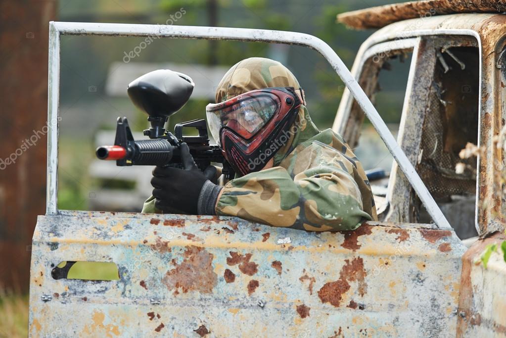 Paintball player — Stock Photo © kalinovsky 33303503