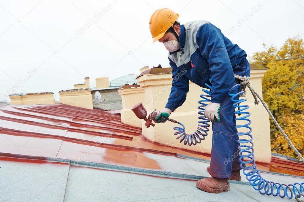 Builder roofer painter worker