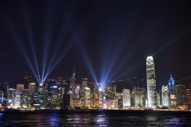hong kong Adası gece görünümü