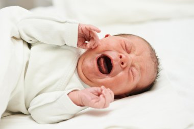 Screaming newborn baby clipart