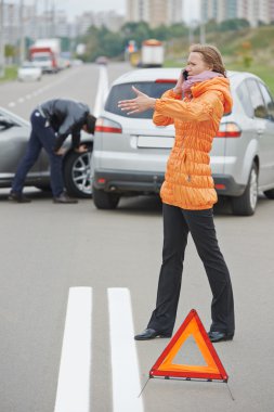 araba kazasında çarpışma