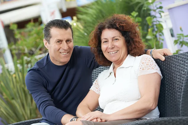 Happy italian adult people couple — Stock Photo, Image