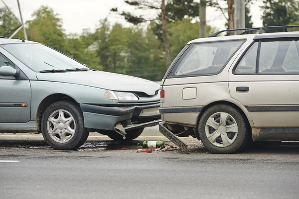 Choque de coche colisión — Foto de Stock