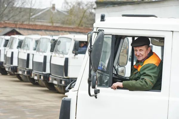 Autista camion dumper per adulti — Foto Stock