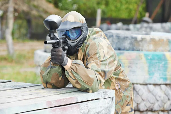 Jogador de Paintball — Fotografia de Stock