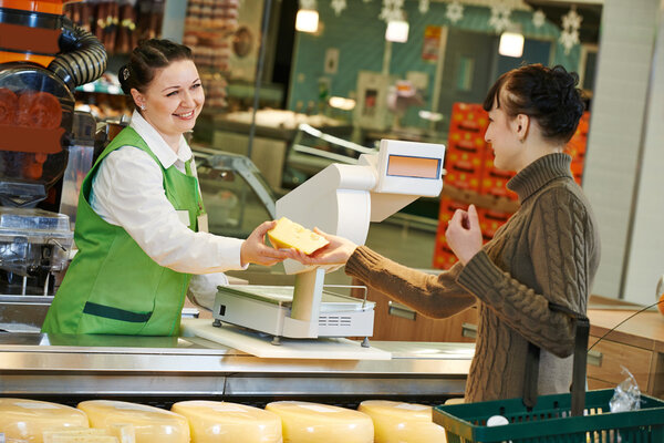 Shopping in supermarket
