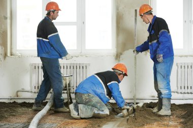 harç beton alt kat iş başında