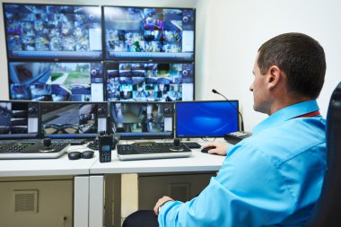 Security video surveillance clipart