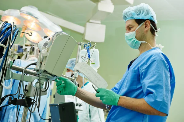 Chirurgia Perfusionist Asystenta Pracy Nowoczesny Serce Płuco Sztuczna Zastawka Serca — Zdjęcie stockowe