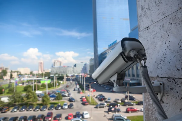 Camera on a wall — Stock Photo, Image