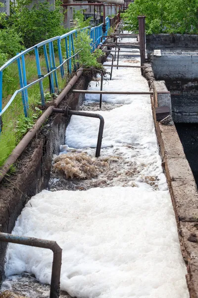 Dirty sewage water — Stock Photo, Image