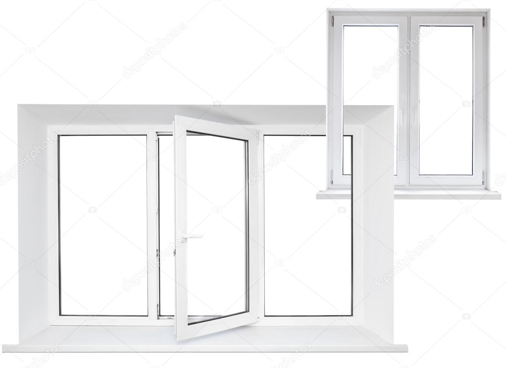 Plastic triple windows, small and big