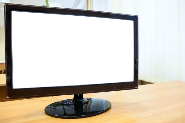 Monitor screen with white isolated area