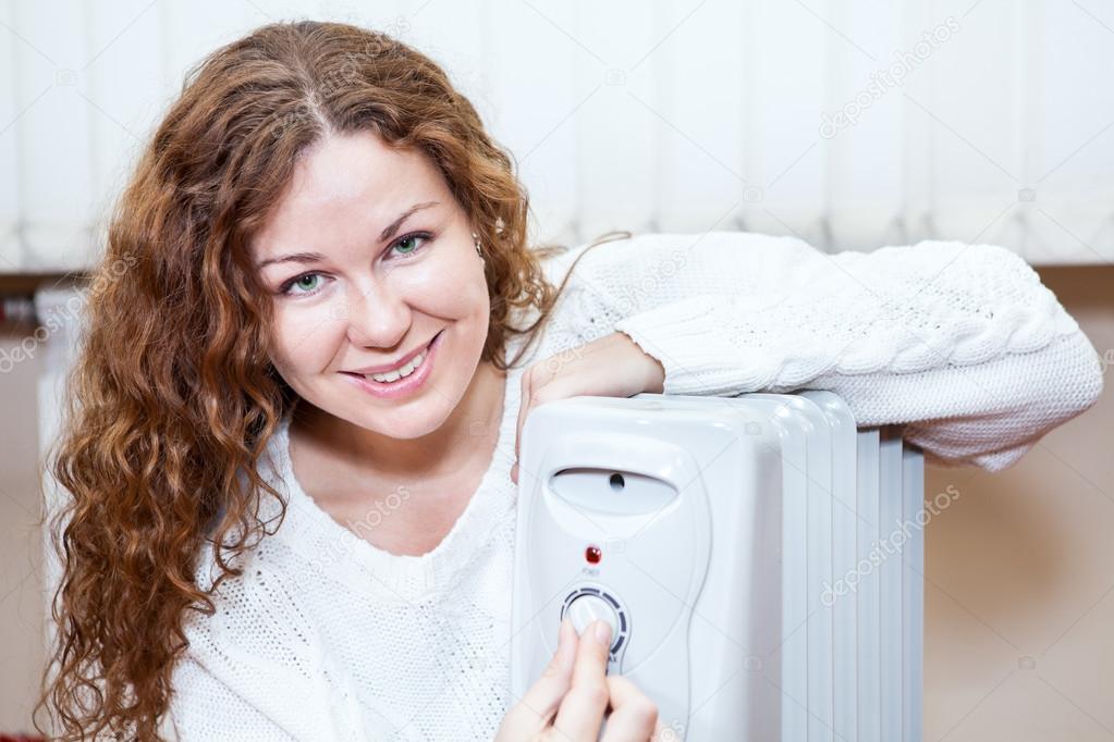 Woman in domestic room