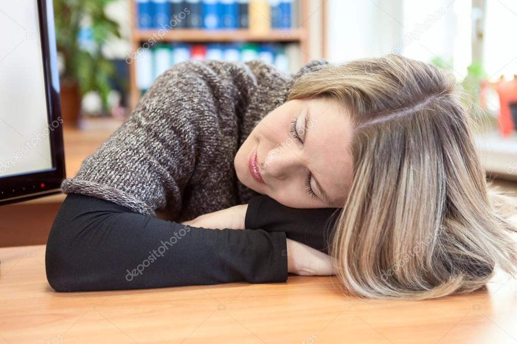 Attractive woman sleeping