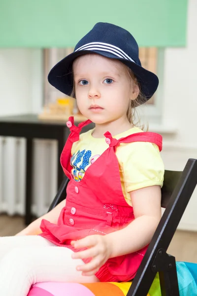 Girl in hat — Stock Photo, Image