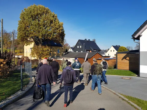 Zwoenitz Sachsen Deutschland Oktober 2021 Demonstration Gegen Corona — Stockfoto