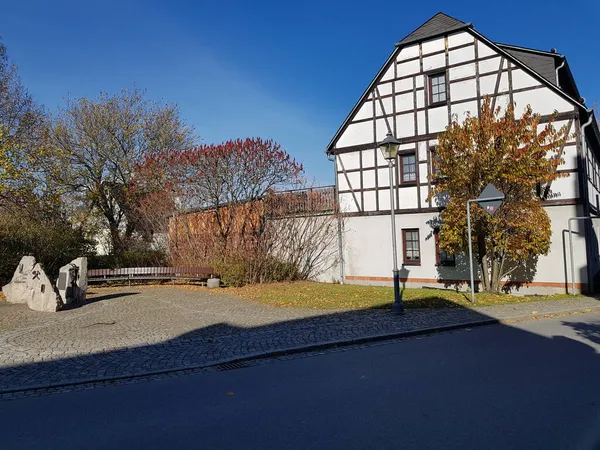 Zwoenitz Sachsen Deutschland Oktober 2021 Demonstration Gegen Corona — Stockfoto