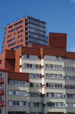 KLAIPEDA, LITHUANIA - 09 August 2022 The city buildings, objects and architecture in details