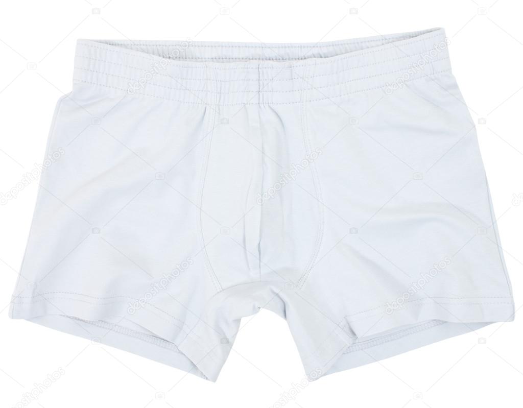 Male underwear isolated on the white background.
