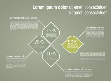 Infographic şablonu. vektör çizim
