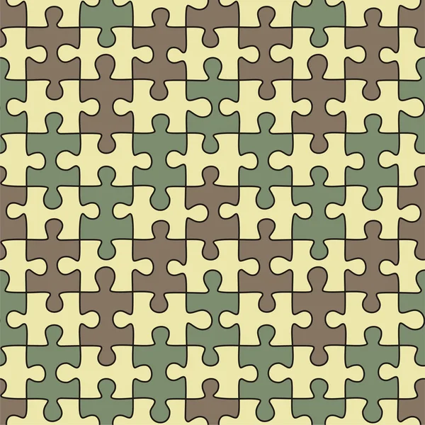 Puzzle seamless pattern. Vector illustration — Wektor stockowy