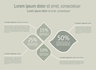 Infographic şablonu. vektör çizim