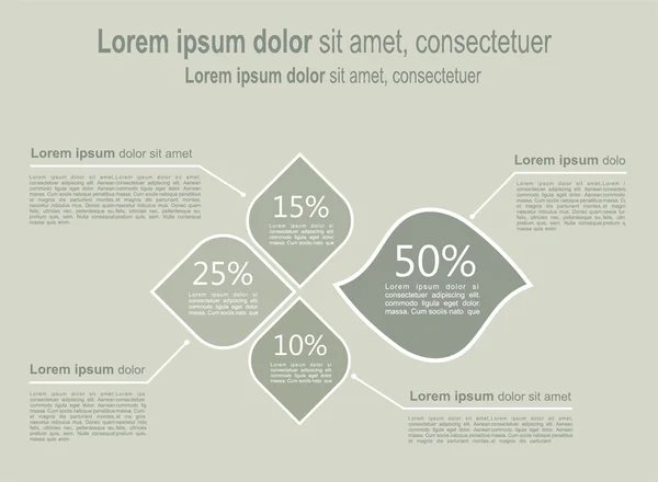 Modelo infográfico. Ilustração vetorial —  Vetores de Stock