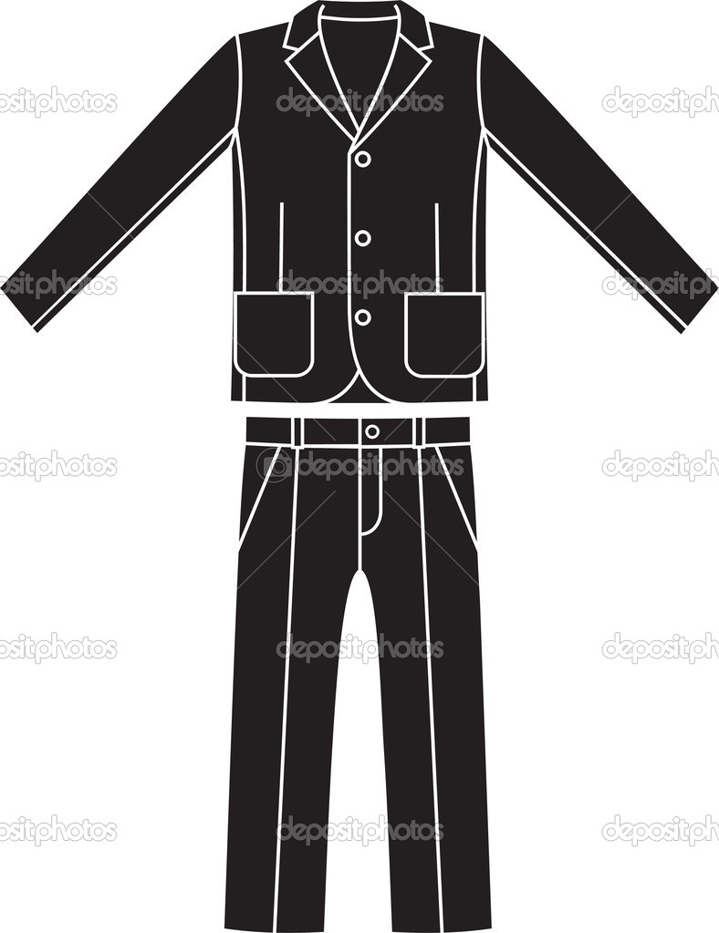 Coats and pants. Vector illustration