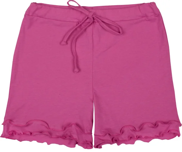 Eleganti pantaloncini rosa isolati su backround bianco — Foto Stock