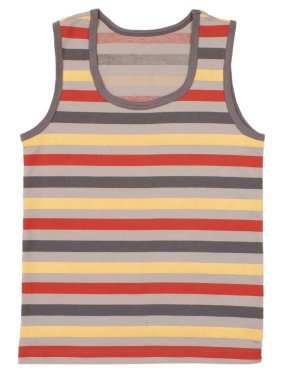 Kolsuz çocuk gömlek beyaz zemin üzerine izole.