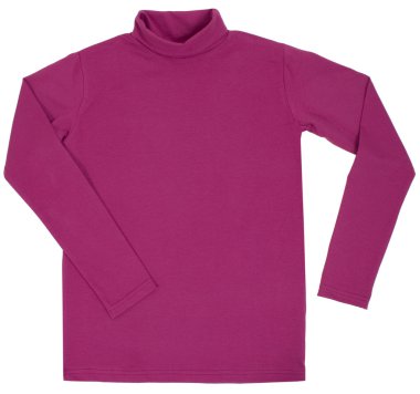 pembe boğazlı kazak. Beyaz bir arka plan üzerinde izole.