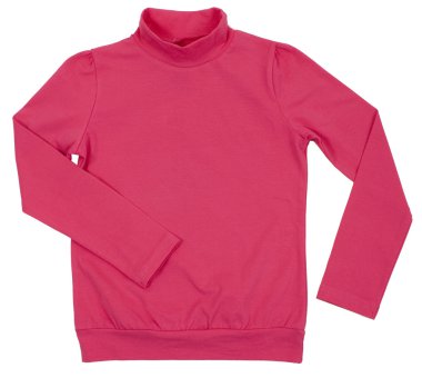 pembe boğazlı kazak. Beyaz bir arka plan üzerinde izole.