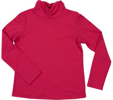 Kırmızı boğazlı kazak. Beyaz arka plan üzerinde izole.