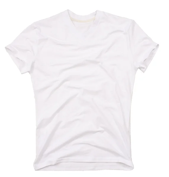 白色背景上孤立的男士 t 恤 — 图库照片