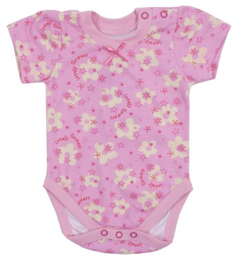 pembe romper. beyaz izole