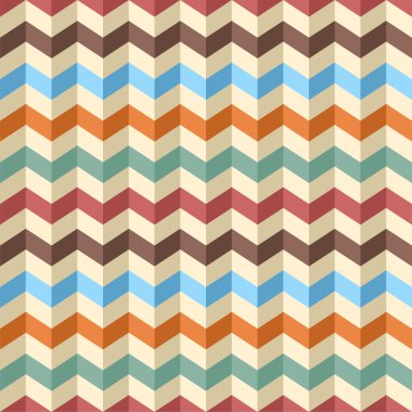 Dikişsiz zig-zag chevron desen. vektör