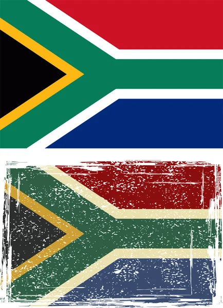 Dél-afrikai Köztársaság grunge zászló. vektor — Stock Vector