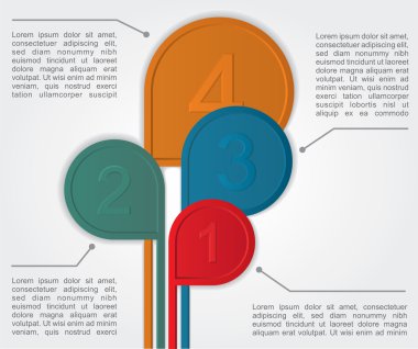 infographics seçenekleri afiş. vektör