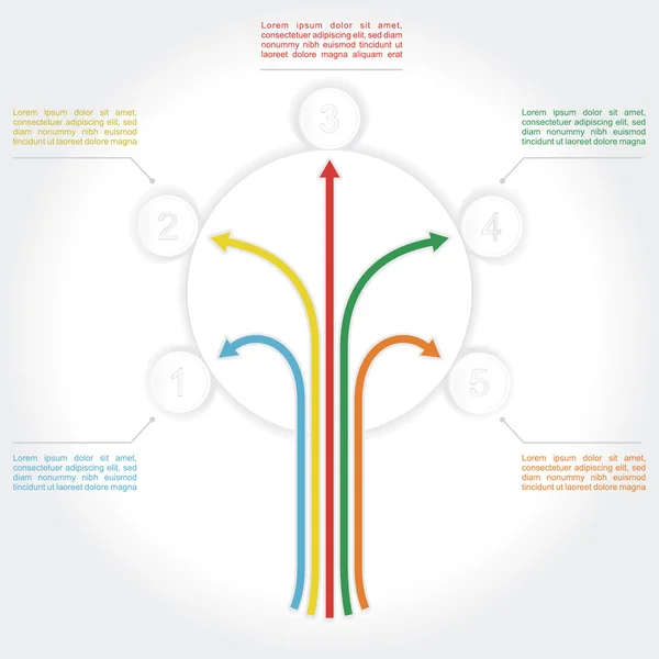Begreppet färgglada träd för olika design — Stock vektor