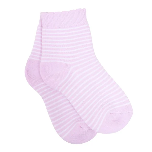 Striped socks isolated on white background — Stock Photo, Image