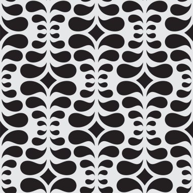 Çiçeksiz, soyut bir desen. Vektör