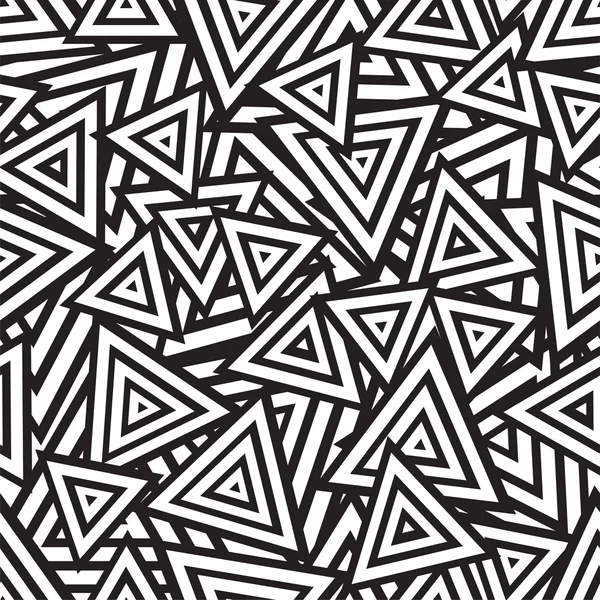 Abstract black and white seamless pattern. Vector — Stock Vector