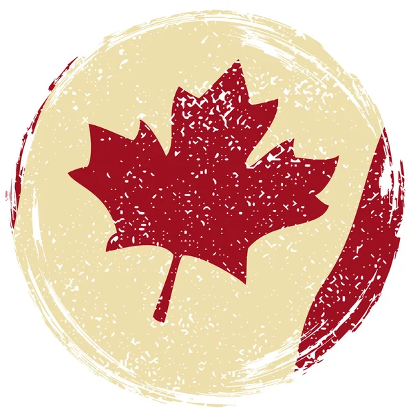Canadian grunge flag. Grunge effect can be cleaned — Stock Vector