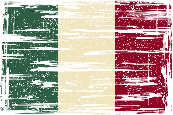 Italian grunge flag — Stock Vector