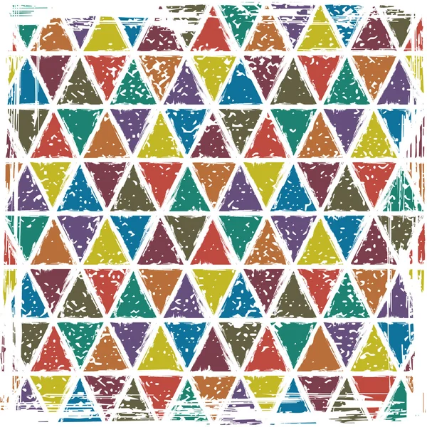 Seamless triangle grunge pattern background — Stock Vector