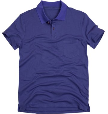 Polo tişörtü beyaz arkaplanda izole.